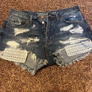 American Eagle High Rise Festival Shortie Size 8